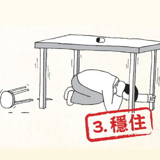 抗震保命三步驟：穩住動作
