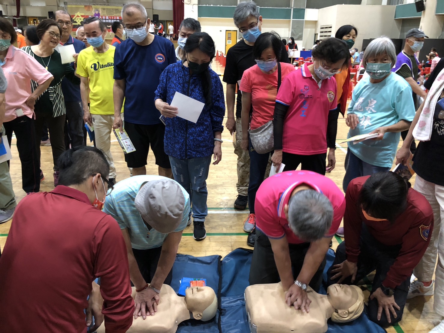 大安區社區防災園遊會CPR教學